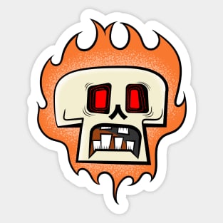 Flaming Ghoulies Sticker